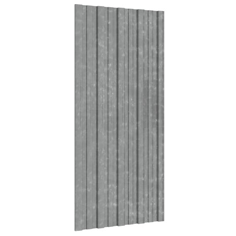 Dakpaneel 12 st zilver 100 x 45 cm Verzinkt staal 1
