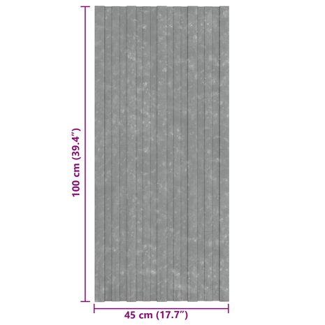 Dakpaneel 12 st zilver 100 x 45 cm Verzinkt staal 7