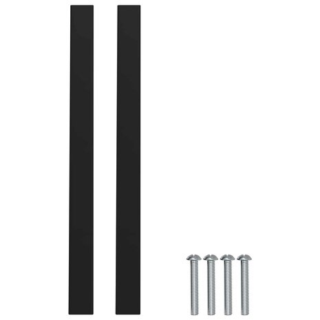 Kasthandgreep 12 st Zwart 150 x 12,3 x 35,2 mm Roestvrij staal 5