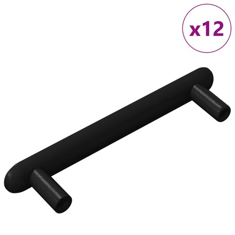 Kasthandgreep 12 st Zwart 121 x 16.6 x 28.3 mm IJzer 2