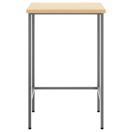 Hoektafel Grijs 55 x 55 x 85 cm Staal en Geg engineered Hout 3