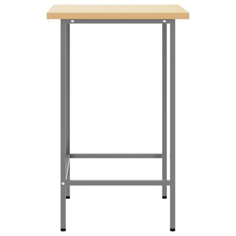 Hoektafel Grijs 55 x 55 x 85 cm Staal en Geg engineered Hout 4