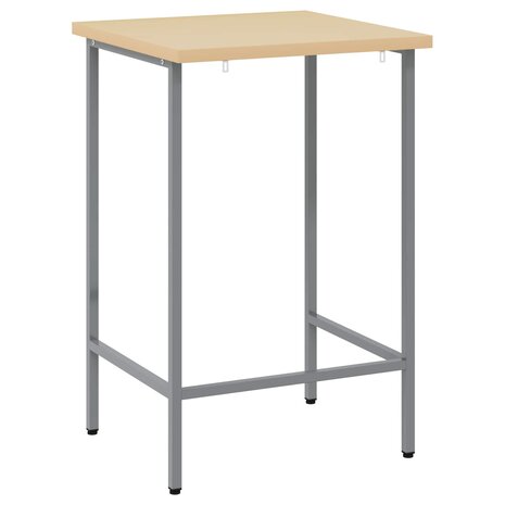 Hoektafel Grijs 55 x 55 x 85 cm Staal en Geg engineered Hout 5