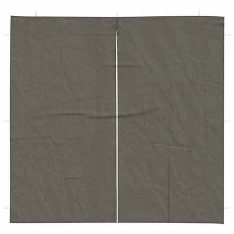 Partytent Zijwand 2 st 200 x 195 cm Antraciet PE en staal 3