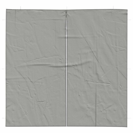 Partytent Zijwand 2 st 200 x 195 cm Lichtgrijs PE en staal 3