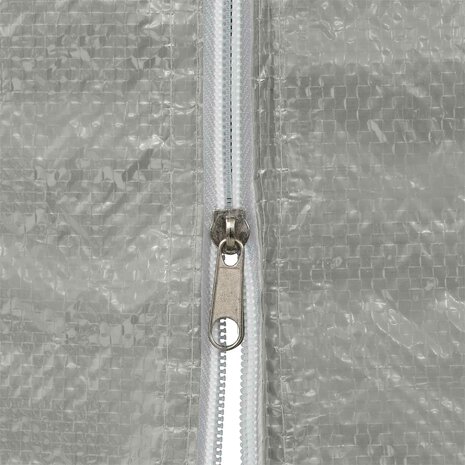 Partytent Zijwand 2 st 200 x 195 cm Lichtgrijs PE en staal 4