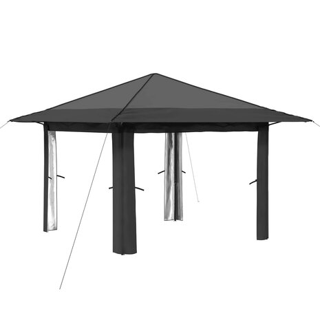 Gazebo zonder Zijwand Lichtgrijs en antracietkleurig 2