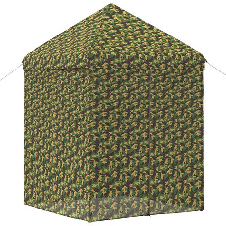 Tent met 4 Zijwanden 2 x 2 m Leger Camouflage 3