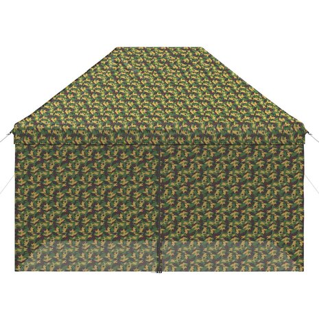Tent met 4 Zijwanden 2,95 x 4,1 m Leger Camouflage 5