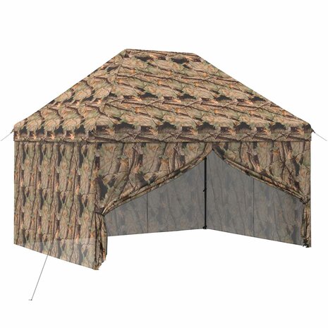 Pop-up Gazebo met 4 Zijwanden 3 x 4 m Bos Camouflage 2