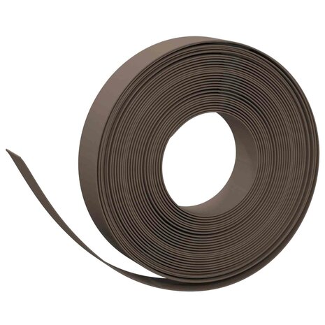 Tuinkanten 25 m 10 cm PE Bruin 2