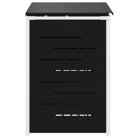 Containerombouw for 2 Bins 240L Roestvrij staal Zwart 8