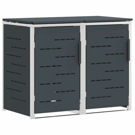 Containerombouw for 2 Bins 240L Roestvrij staal 2