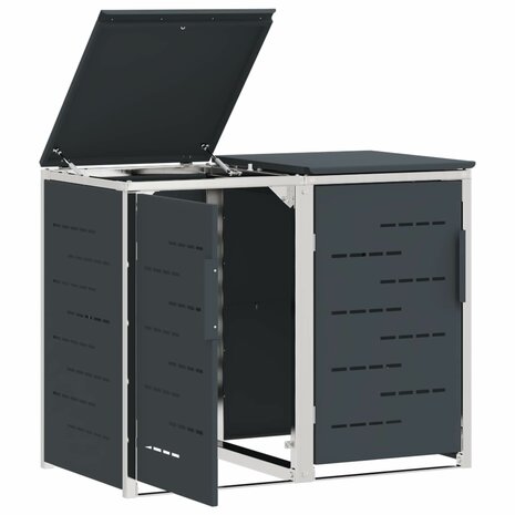 Containerombouw for 2 Bins 240L Roestvrij staal 6
