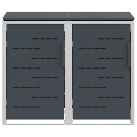 Containerombouw for 2 Bins 240L Roestvrij staal 7