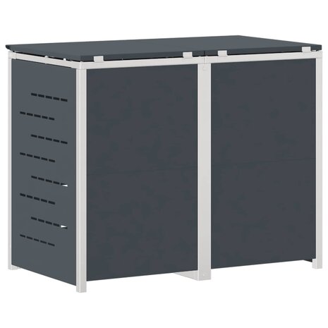 Containerombouw for 2 Bins 240L Roestvrij staal 9