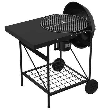 Houtskoolgrill met Rookbuizen 91 x 71 x 107 cm Staal Zwart 5
