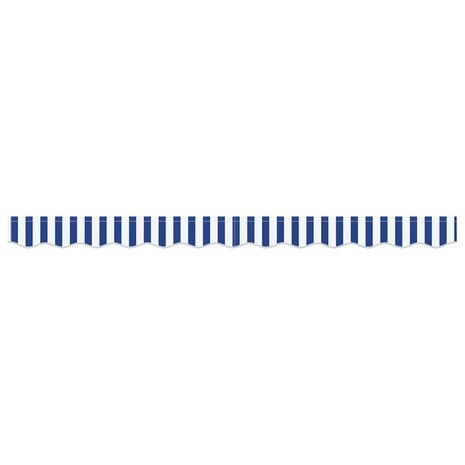 Luifeldoek volant Blauw en Wit 230 x 20 cm Polyester 4