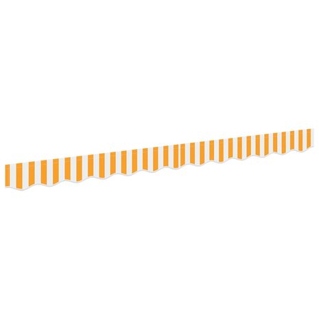 Luifeldoek volant Geel en Wit 230 x 20 cm Polyester 2