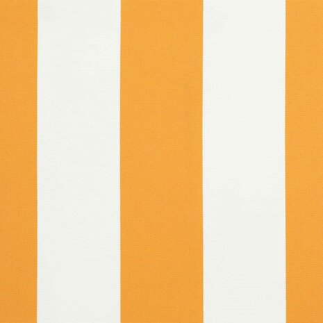 Luifeldoek volant Geel en Wit 230 x 20 cm Polyester 7
