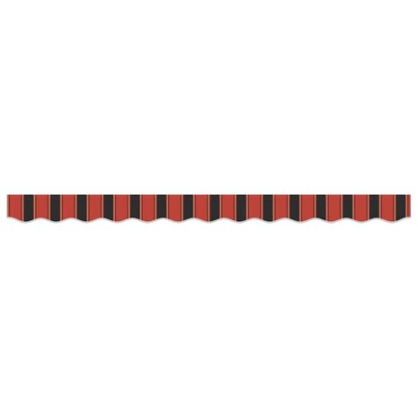Luifeldoek volant Oranje en Zwart 230 x 20 cm 4