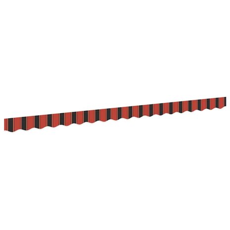 Luifeldoek volant Oranje en Zwart 380 x 20 cm 2