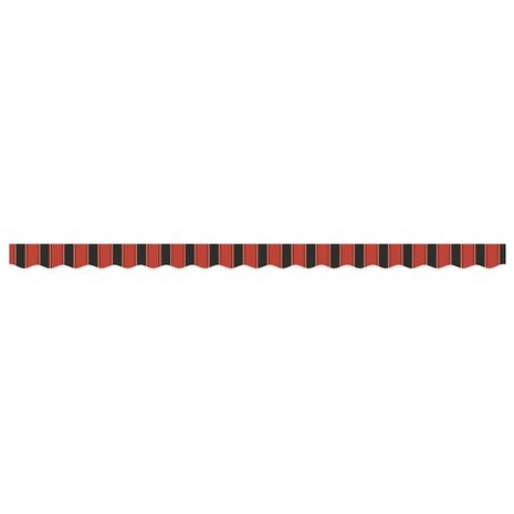 Luifeldoek volant Oranje en Zwart 380 x 20 cm 4