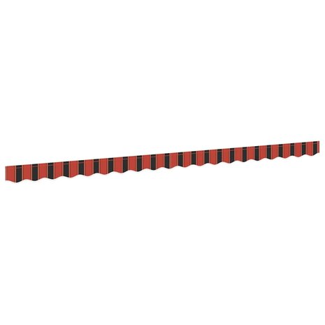 Luifeldoek volant Oranje en Zwart 430 x 20 cm 2