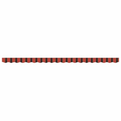 Luifeldoek volant Oranje en Zwart 430 x 20 cm 4