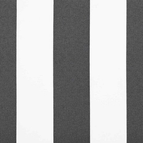 Luifeldoek volant Antraciet en Wit 230 x 20 cm 7