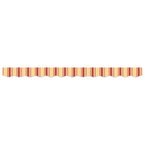 Luifeldoek volant Geel en Oranje 230 x 20 cm Polyester 4
