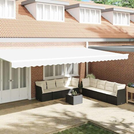 Luifeldoek volant Wit 580 x 20 cm Polyester 1