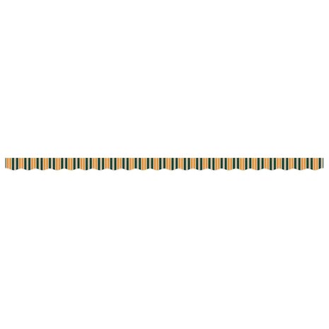 Luifeldoek volant Groen en Geel 480 x 20 cm Polyester 4