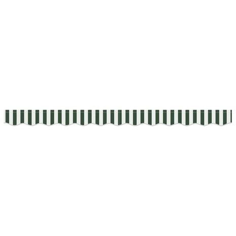 Luifeldoek volant Groen en Wit 230 x 20 cm Polyester 4