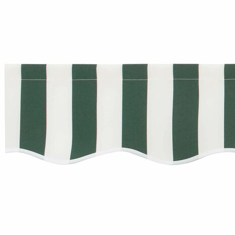 Luifeldoek volant Groen en Wit 230 x 20 cm Polyester 5