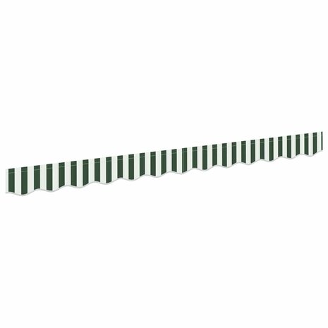 Luifeldoek volant Groen en Wit 280 x 20 cm Polyester 2