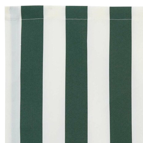 Luifeldoek volant Groen en Wit 280 x 20 cm Polyester 6