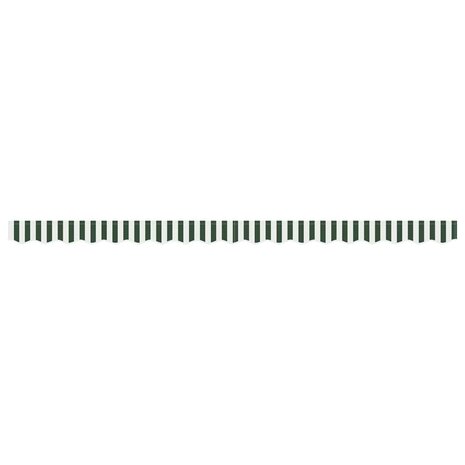 Luifeldoek volant Groen en Wit 380 x 20 cm Polyester 4