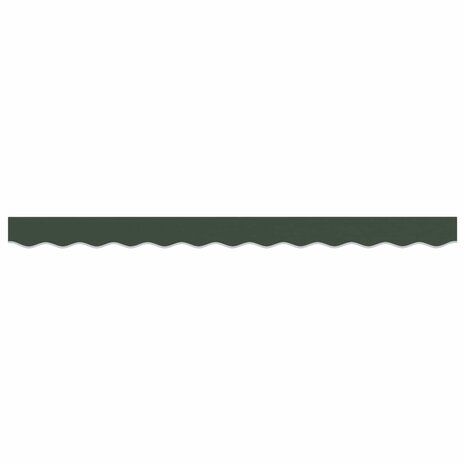 Luifeldoek volant Donkergroen 281 x 20 cm Polyester 3