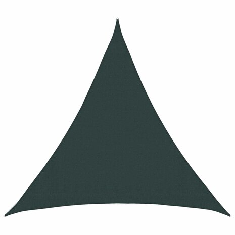 Schaduwdoek 2 x 2 x 2 m HDPE Driehoekig Donkergroen 1