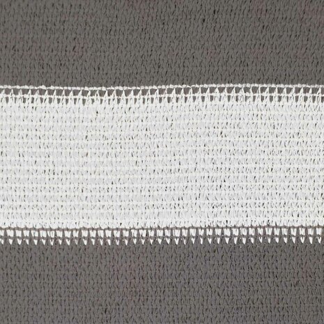 Schaduwdoek 2 x 2,5 m HDPE Rechthoekig Lichtgrijs en wit. 7