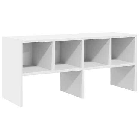 Schoenenrek stapelbaar 89,5x30x40 cm wit 2