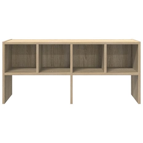 Schoenenrek stapelbaar 89,5x30x40 cm sonoma eikenkleurig 4