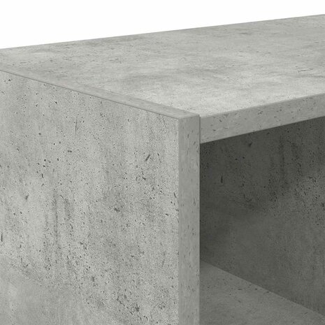 Schoenenrek stapelbaar 89,5x30x40 cm betongrijs 7