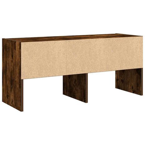 Schoenenrek stapelbaar 89,5x30x40 cm gerookt eikenkleurig 6
