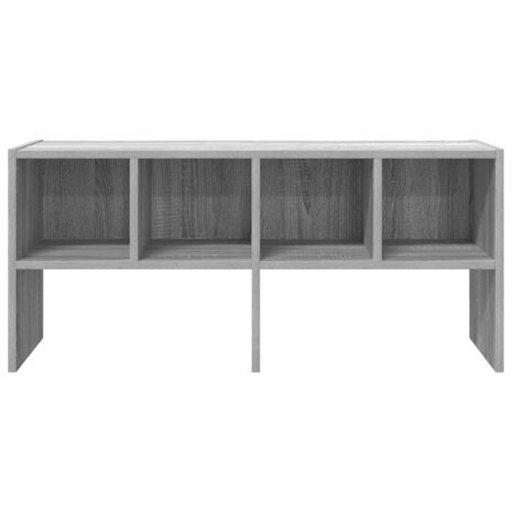 Schoenenrek stapelbaar 89,5x30x40 cm grijs sonoma eikenkleurig 4