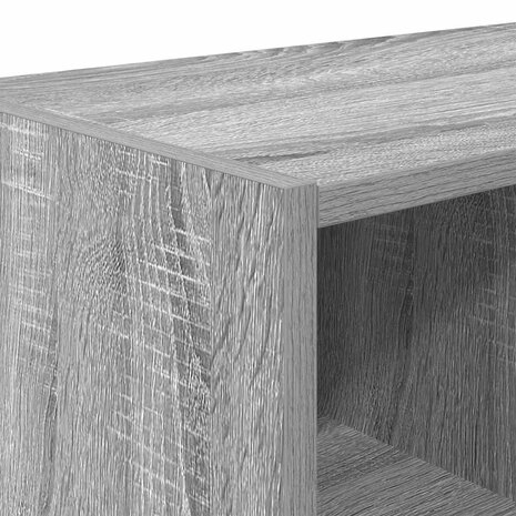 Schoenenrek stapelbaar 89,5x30x40 cm grijs sonoma eikenkleurig 7
