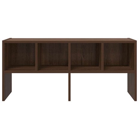 Schoenenrek stapelbaar 89,5x30x40 cm bruin eikenkleur 4