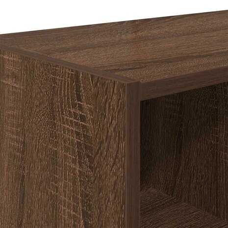 Schoenenrek stapelbaar 89,5x30x40 cm bruin eikenkleur 7
