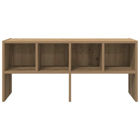 Schoenenrek stapelbaar 89,5x30x40 cm artisanaal eikenkleurig 4